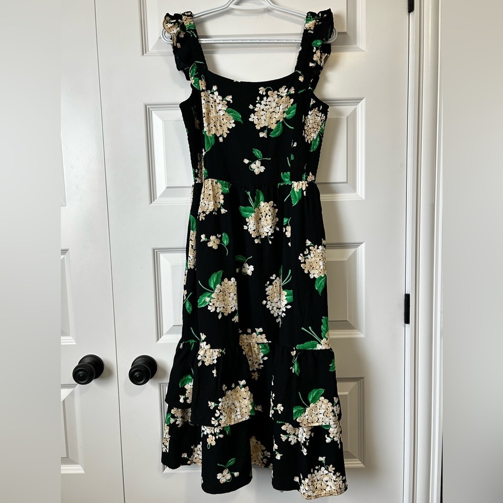 NWT Draper James Carrie Floral Ruffle Midi Dress